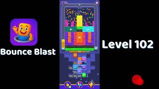 Bounce Blast Level 102 Walkthrough 🧩💥 | Satisfying Bounce Puzzle Game | Solutionguruji
