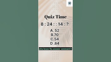 Number Analogy|Aptitude Test|IQ Test| logical thinking question|Brain Test|