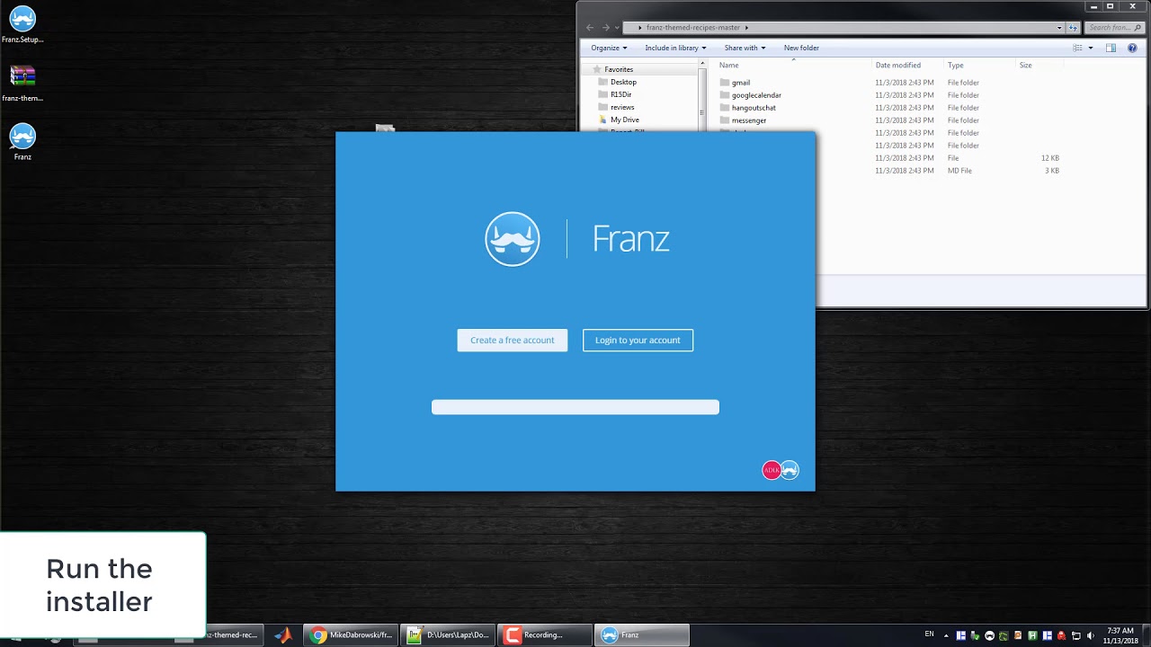 Franz Dark Mode Installation