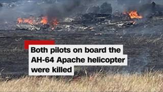 2 dead after an AH-64 Apache helicopter crashed