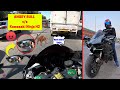 ANGRY BULL v/s KAWASAKI NINJA H2 - MARTE MARTE BACHA !! 🐂😱😭