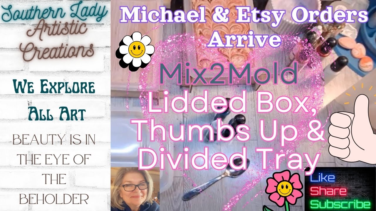 Making a Thumbs Up Statue, Box and Tray with Mix2Mold 🎨 Michaels & Etsy Orders Arrive 🛒