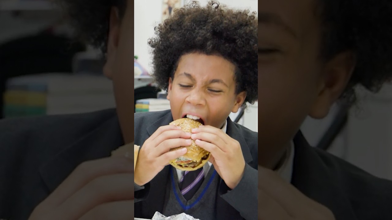 Brits try Five Guys Burgers for the first time!