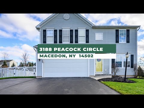 3188 Peacock Circle, Macedon, NY home video tour