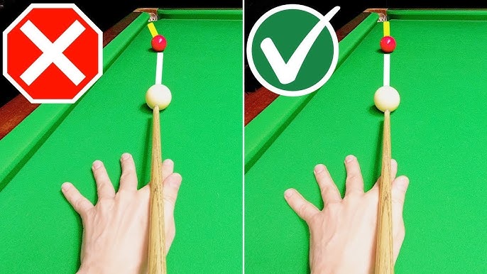Snooker Cue Action Straight Line - YouTube