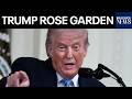 LIVE: Trump Speaks At White House Rose Garden Event In Washington