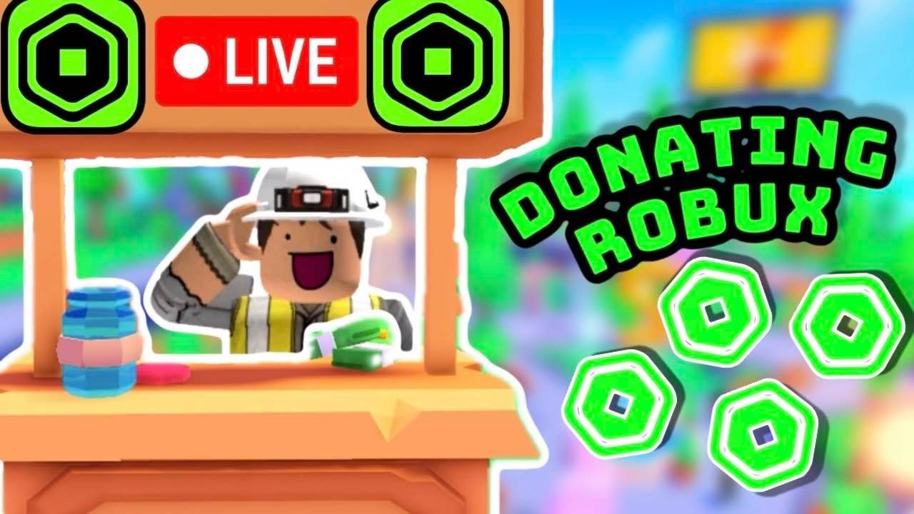 [LIVE] Donating robux to viewers - YouTube