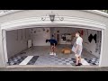 Racedeck garage floor installation timelapse of  cool garage transformation in just hours