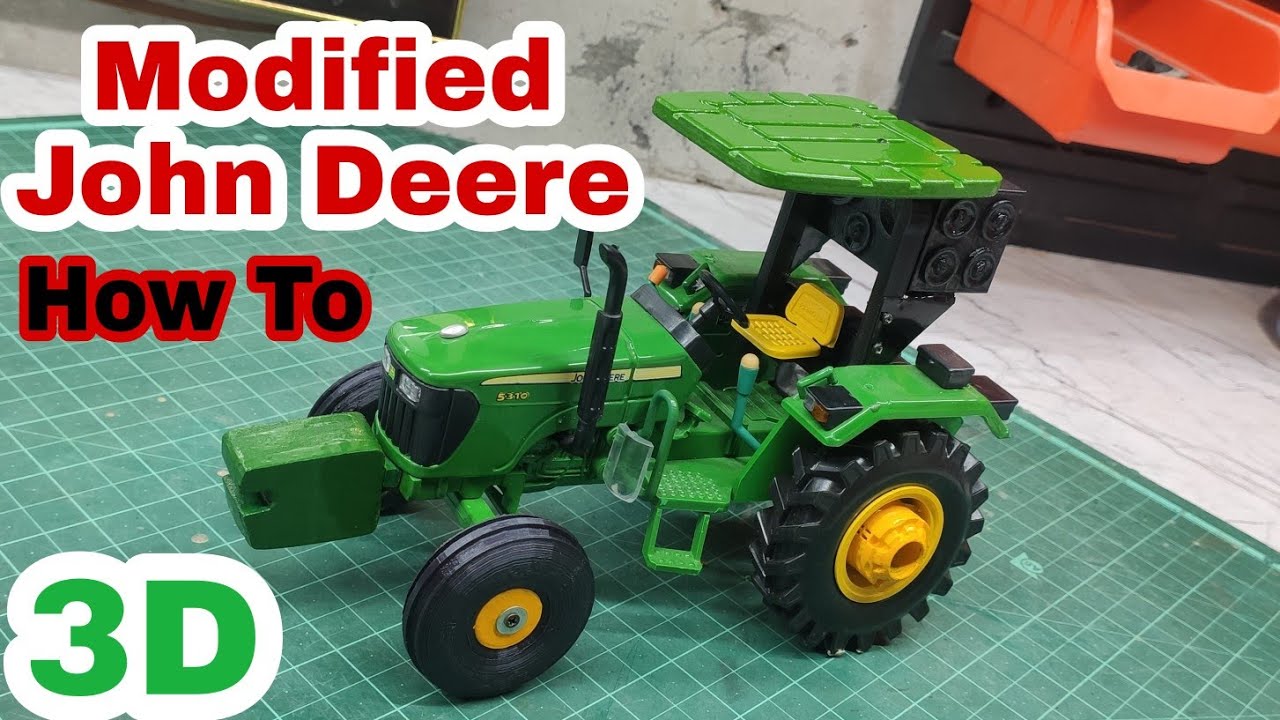 John Deere Tractor Model Modified With
