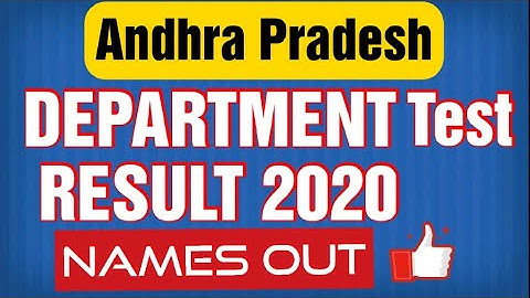 APPSC DEPARTMENTAL TEST RESULT 2020 | WITH NAMES | AP GOVERNMENT EMPLOYEES #DEPARTMENTALTEST