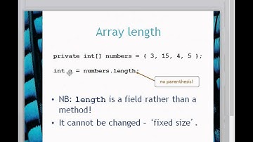 BlueJ Chapter 4B 4 Arrays and For Loops