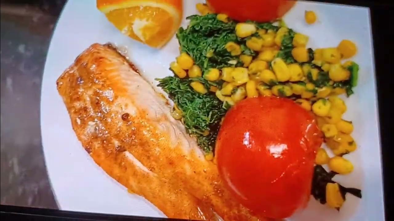#trending THIS SALMON DINNER IS DELICIOUS ORANGE 🍊 🍅 🌽 - YouTube
