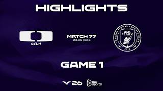 Highlights DK vs BFX | Game 1 | Match 77 | 2026 LCK