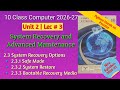 System Recovery Options | Safe Mode, System Restore &amp; Recovery Media | Class 10 Computer [Lec 12]