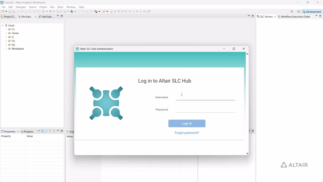 Connect Altair Analytics Workbench to Altair SLC Hub