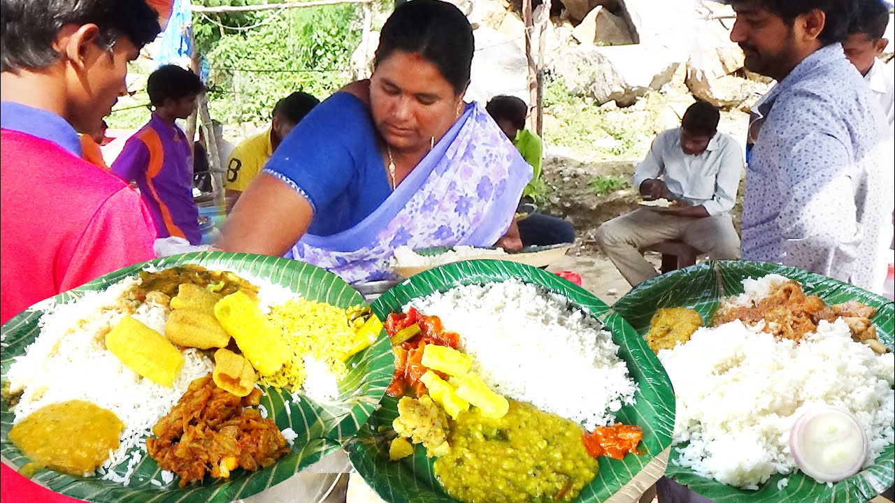 Hard Working Women Selling Cheapest Roadside Unlimited Meals | Indian Street food |  #Streetfood​ | Street Food Catalog