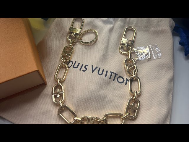 LOUIS VUITTON Metal My LV Chain Bag Charm Gold 1259766