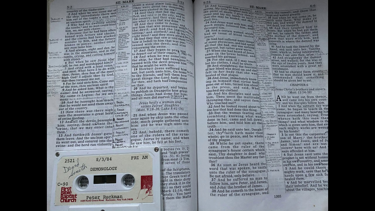 DR PETER S RUCKMAN: DEMONOLOGY (8/3/1984)