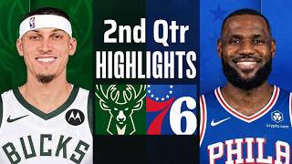 76ers vs Bucks Full Highlights 2nd Qtr | Oct. 24 | 2026 NBA Highlights Today