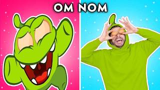 Om Nom Living In Stone Age - Om Nom In Real Life | Parody of Om Nom Cut the Rope | Woa Parody