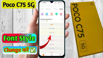 how to change font style in poco c75 5g | poco c75 5g font style change