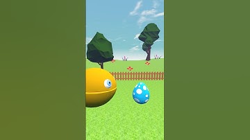 🟡 Pac Man Chases a Chicken 🐔  Funny 3D Animation