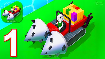 Drill Quest - Gameplay Walkthrough Part 1 Crushing Blocks With Drill Machine Adventure (iOS,Android)