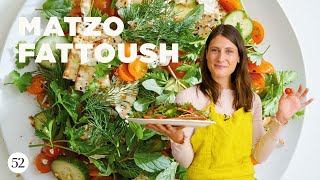 2 Delicious Passover Dishes: Matzo Fattoush \& Charoset | In The Kitchen With