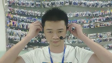 The correct way to open the wireless tour guide system