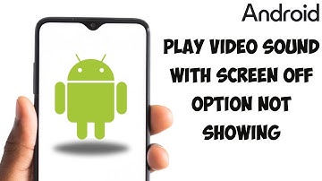 Play Video Sound With Screen Off Option Not Showing - All Redmi Poco Play Video Sound With Scree