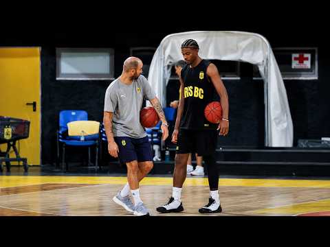 First Practice Together Under Coach Vasilis Spanoulis