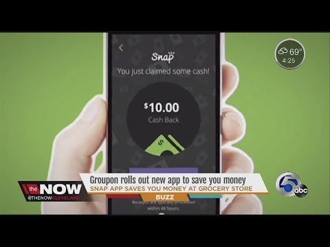 Groupon’s new app, Snap, gives you cash back on groceries