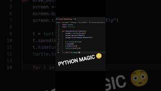 Cosmic Butterfly in Python 🦋✨ #coding #python #code