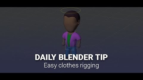 Daily Blender Secrets - Easy rigging of clothes in 30 seconds