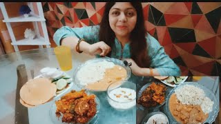 ASMR eating jeera rice with Shahi paneer, pakoda, papad,salad and kheerfoodie food mukbang viral