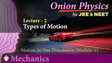 Types of Motion | Motion in one dimension for JEE & NEET | Class 11 #OnionPhysics | Mechanics L-2