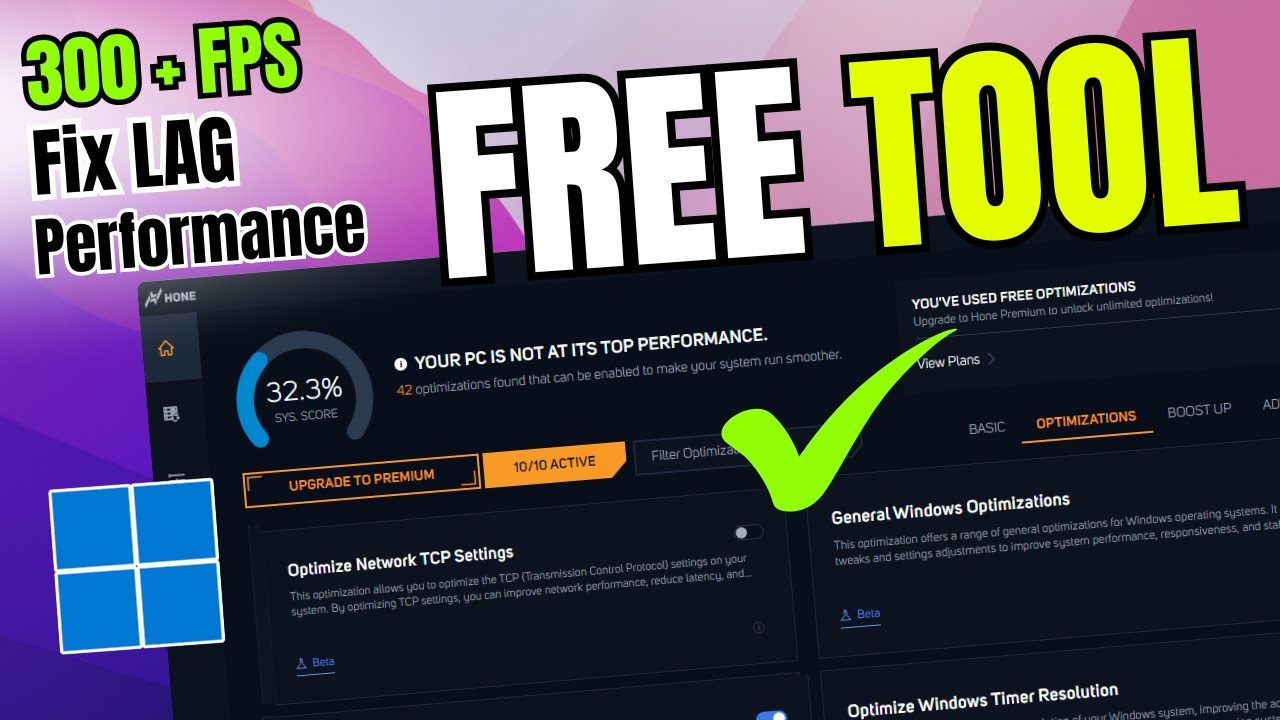 Best⚡FREE Tool to Optimize Windows 11 for Gaming & Performance - Boost ...
