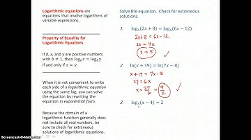 Algebra 2:  Chapter 7, Section 6
