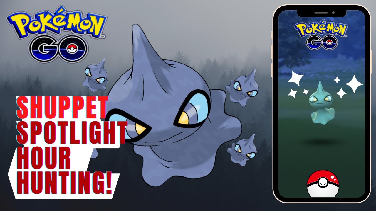 100 SHUPPET CATCHES IN A RURAL AREA!! Shuppet Pokemon GO Spotlight Hour Challenge! YouTube