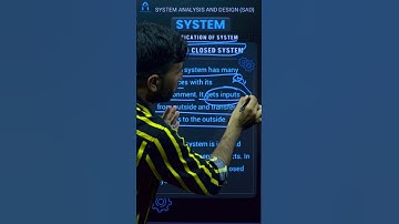 Open and Closed System | system analysis and design | rpsc programmer 2023 #shorts #sampatsir