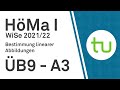 Bestimmung linearer Abbildungen - TU Dortmund, Höhere Mathematik I (BCI/BW/MLW)