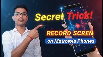 Motorola Screen Recorder All  Settings Problam Solution