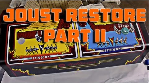 Joust Arcade Restore Part 2: New Control Panel Overlay