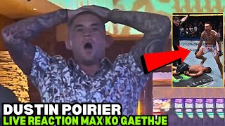 Dustin Poirier Live REACTION On Max Holloway Knocking Out Justin Gaethje At UFC 300