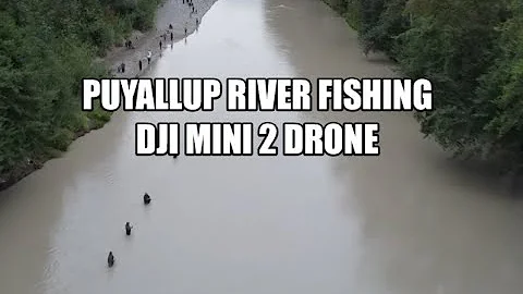 Puyallup River Washington USA DJI MINI 2 Drone Footage 8.27.2022