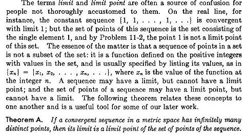 What is the difference between Limit and Limit Point ?
