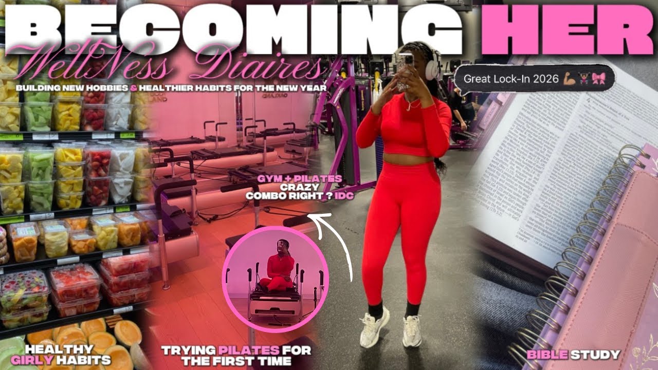 PILATES FIRST TIME + HEALTHY HAUL: becoming her in 7 days