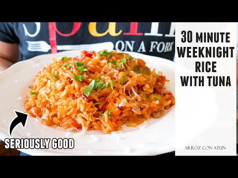 EASY Weeknight Rice with Tuna   Crazy Good One-Pan Recipe
