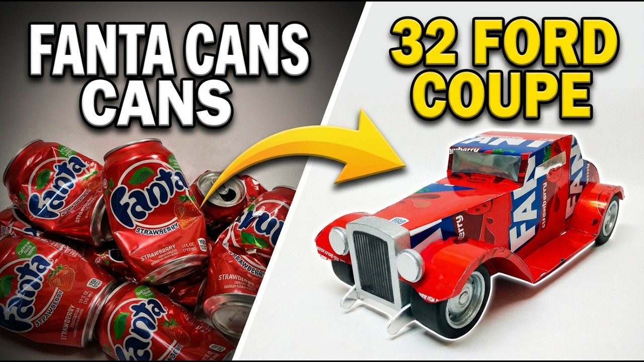 I Crafted This Classic '32 Ford Coupe From Soda Cans (Here's How!)