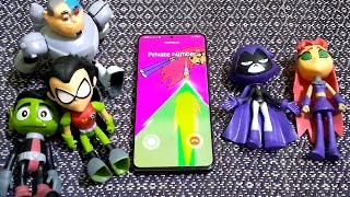 Teen Titans Go incoming call Samsung One Ui 4 Call Animation